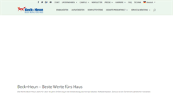 Desktop Screenshot of beck-heun.de